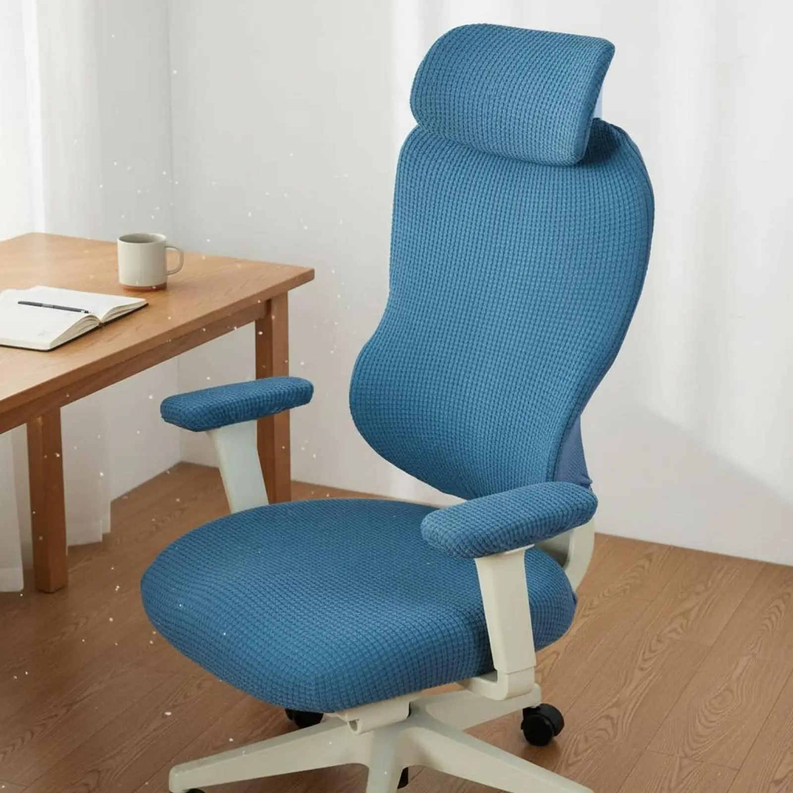 Stretch Computer Chair Cover Set Snug Fit Computer Chair Cover Set Full Protection Furniture Accessory for Streamers, Home