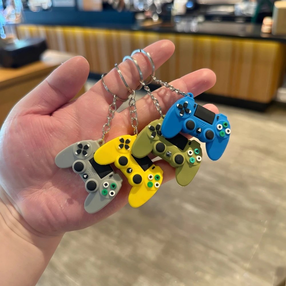 6Pcs Mini Simulation Game Controller Keychains, Cute Pendant Accessories, Bag Key Charms