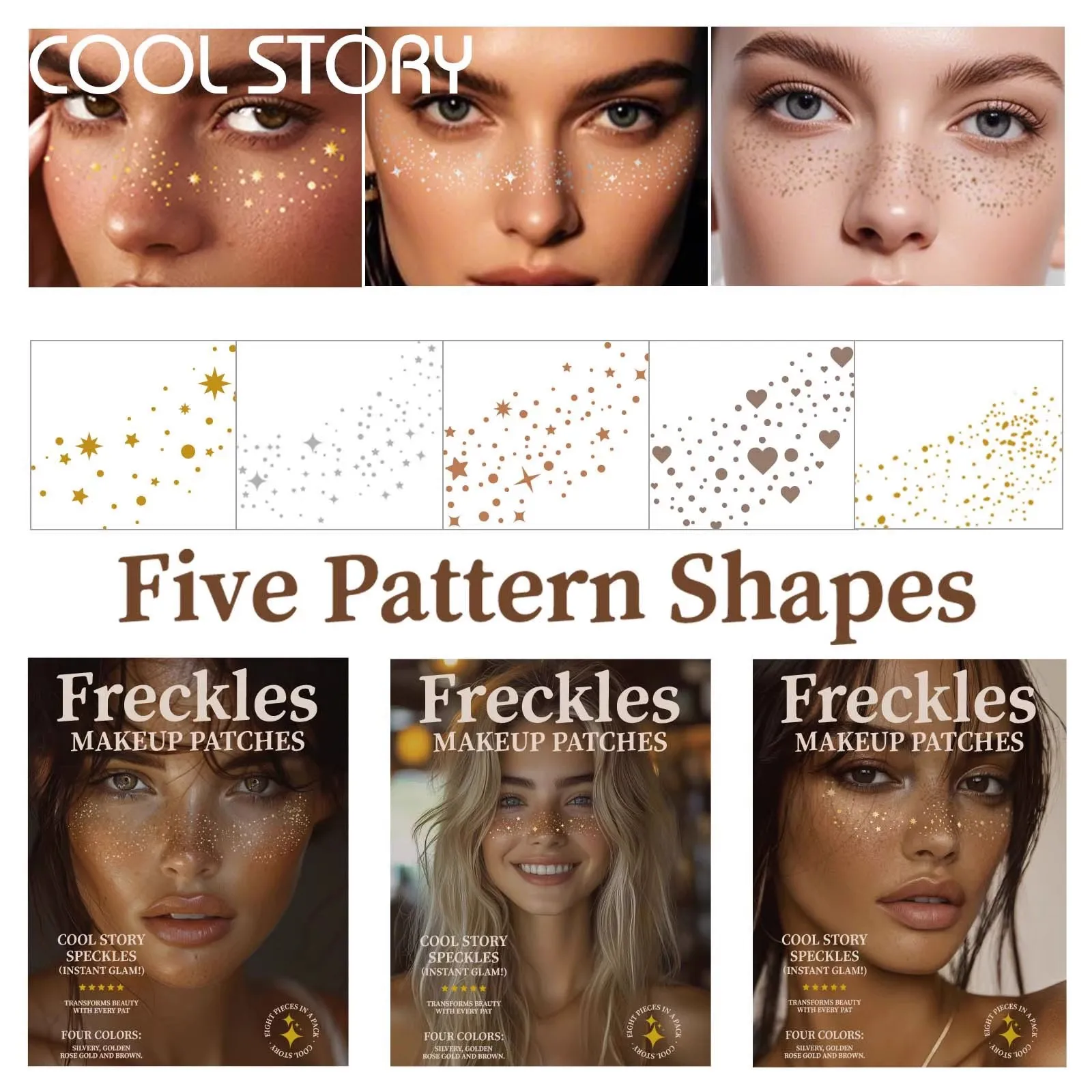 Correttore per imperfezioni a lunga durata impermeabile con benda traspirante per lentiggini per il viso