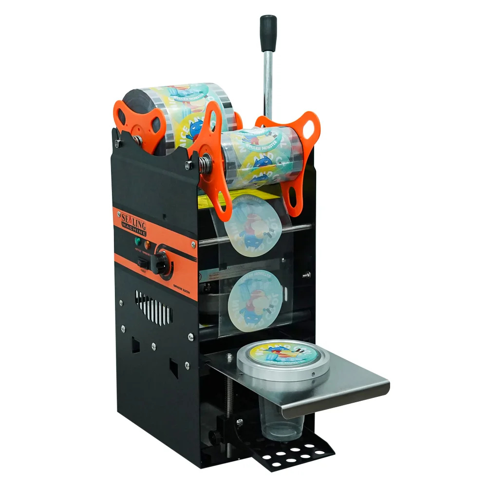 WY802F Manual Cup Sealing Machine Plastic or Paper Bubble Tea Cup