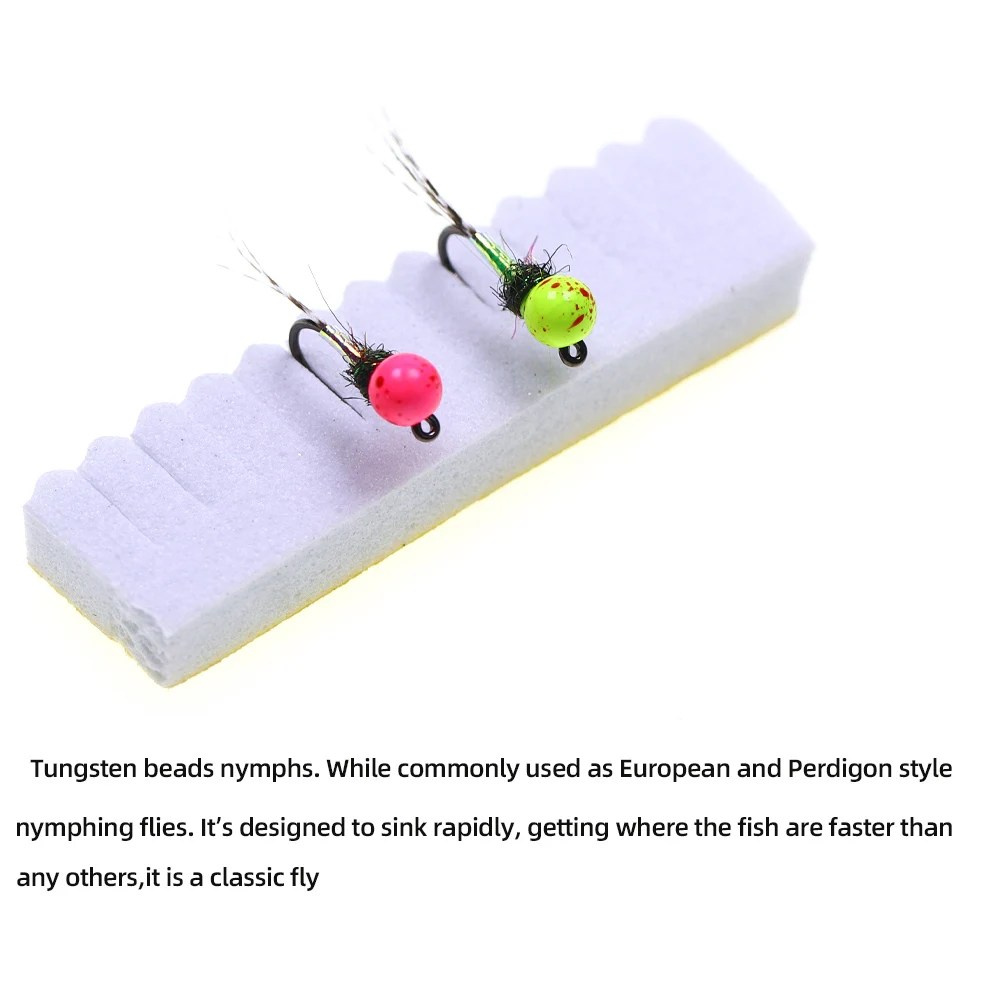 Cuentas de tungsteno UV Ninfa Jig Head ICERIO – Cebo para trucha - imagen 4