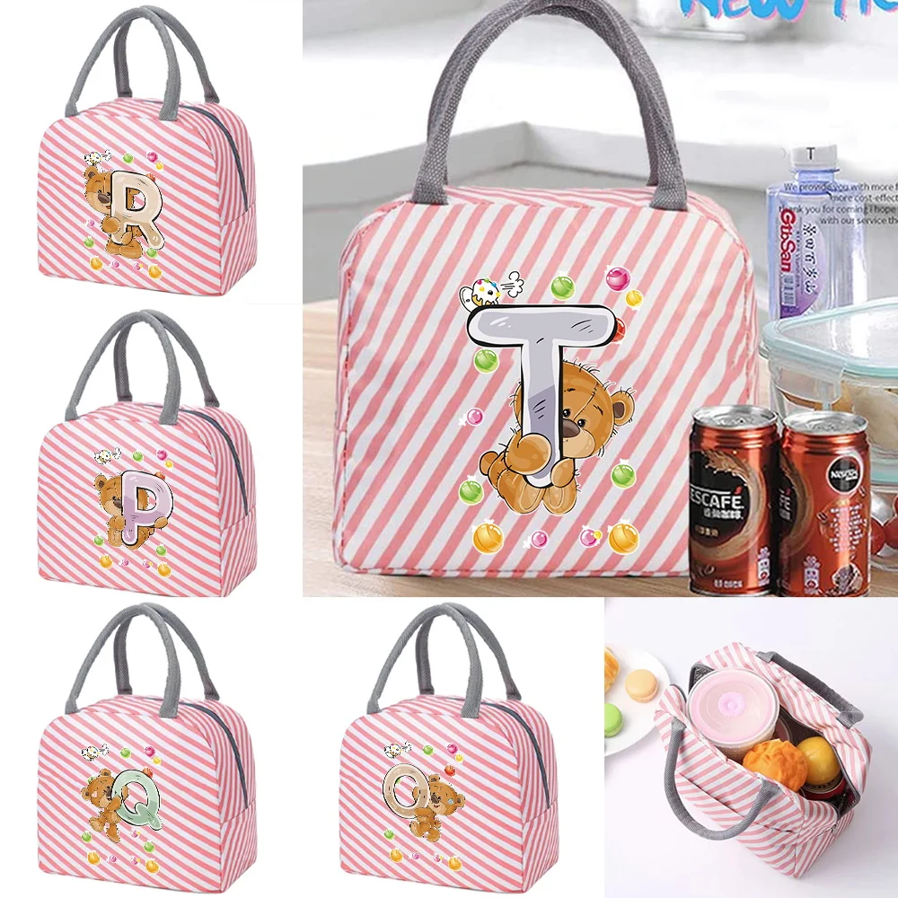 

Insulation Oxford Cloth Lunch Box Bag Picnic Food Bento Thermal Cooler Bags Storage Container Handbag for Women Student Children