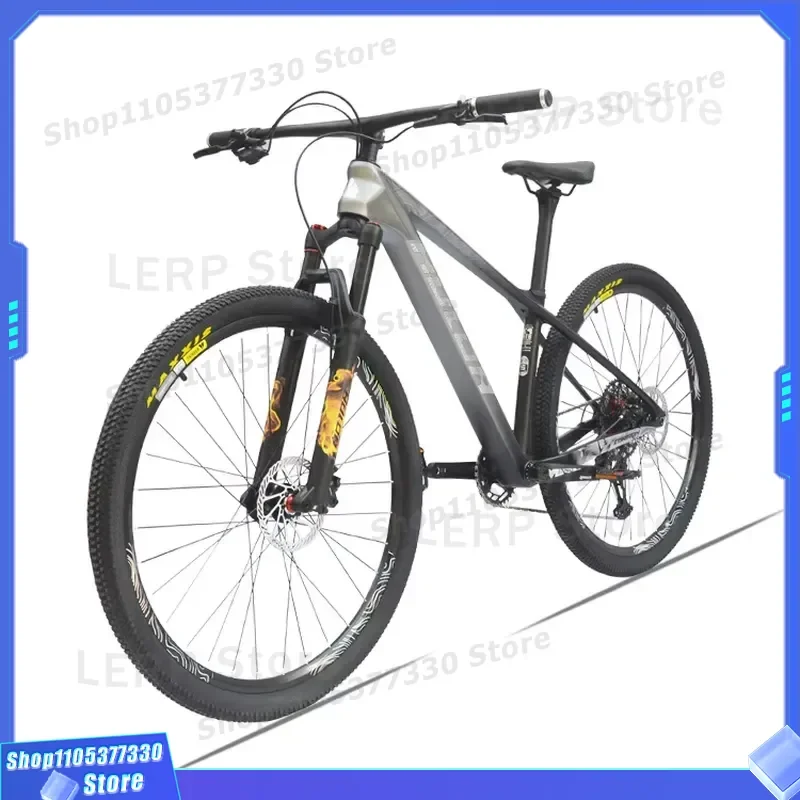 29 Inch Carbon Fiber Mountain Bike with Aluminum Alloy Fork 12 Speed Hydraulic Disc Brake for Off-Road Adventure