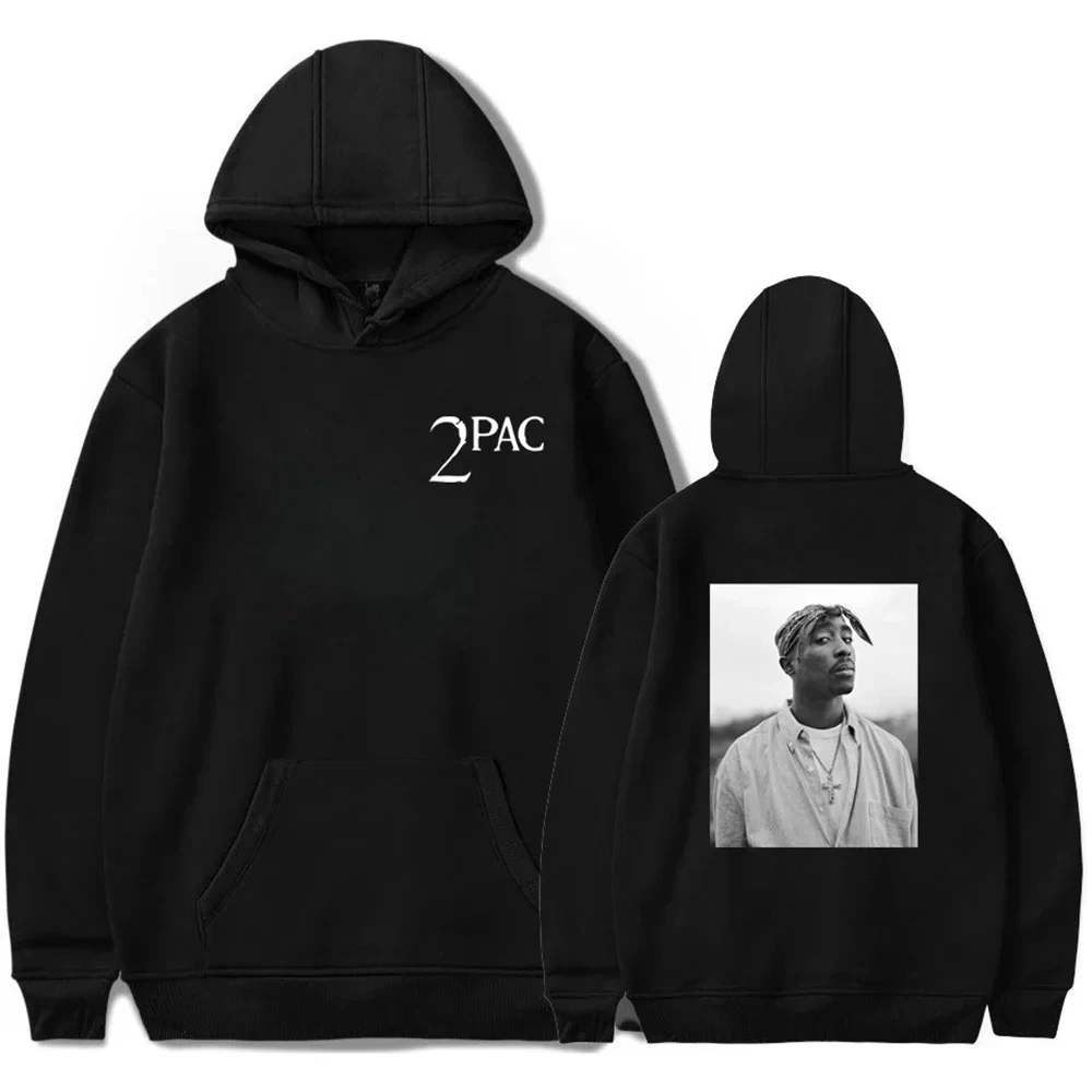 2Pac Hoodie Hip Hop Pullover Hip Hoodie Women's Top Boys Jacket Rap Long Sleeve Men's Rap Pattern New Children's Hoodie