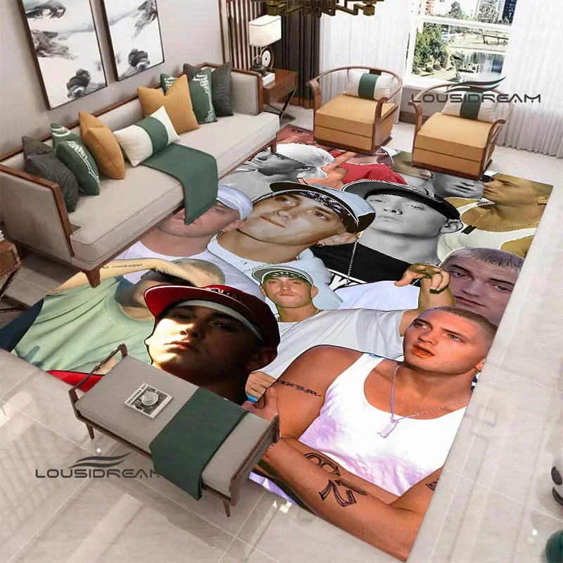 Eminem hip -hop singer printed carpet Non -slip carpet anime rug carpets for living room cute rug Outdoor carpet birthday gift