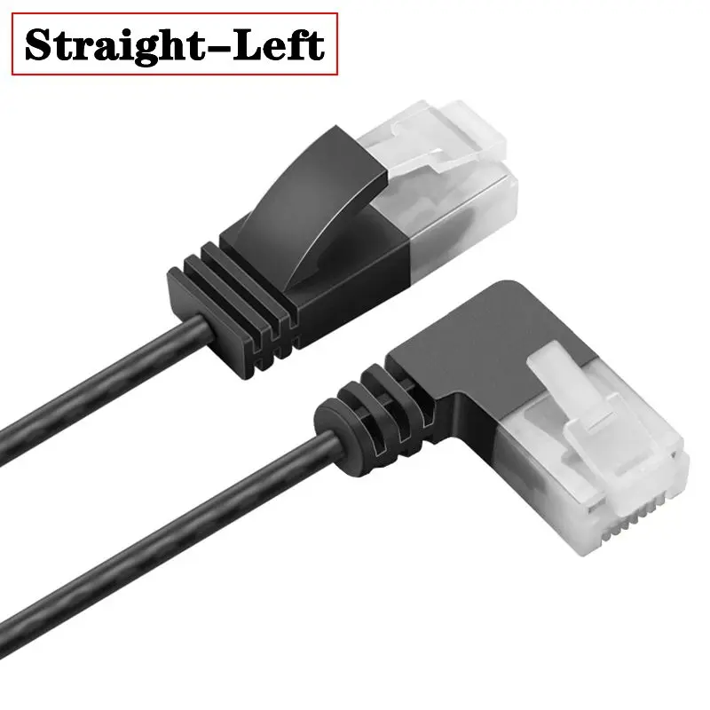 

Ultra Fine CAT6 Ethernet Cable RJ45 Male to Male 90 ° Right Angle UTP Network Cable Patch Cord Cat6A LAN Cable For Laptop Router