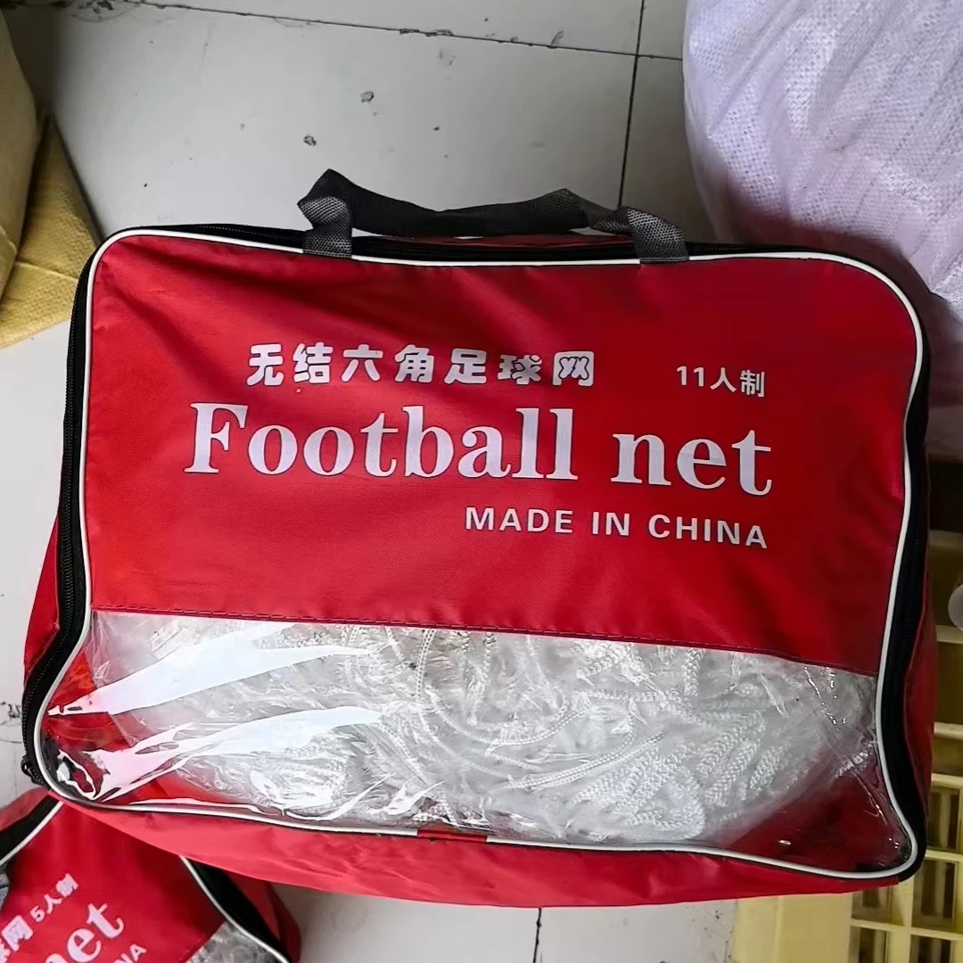 Rete per porta da calcio di altissima qualità, spessore 4 mm, attrezzatura sportiva e da calcio premium per cantieri