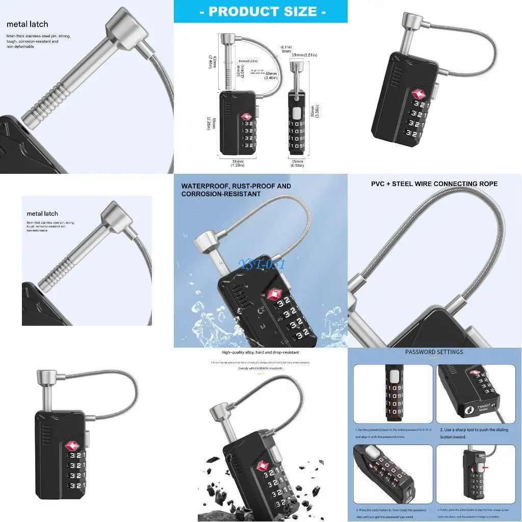 

Блокировка паролей кодового замка Э15А для быстрой установки для легкой настройки различных поверхностей