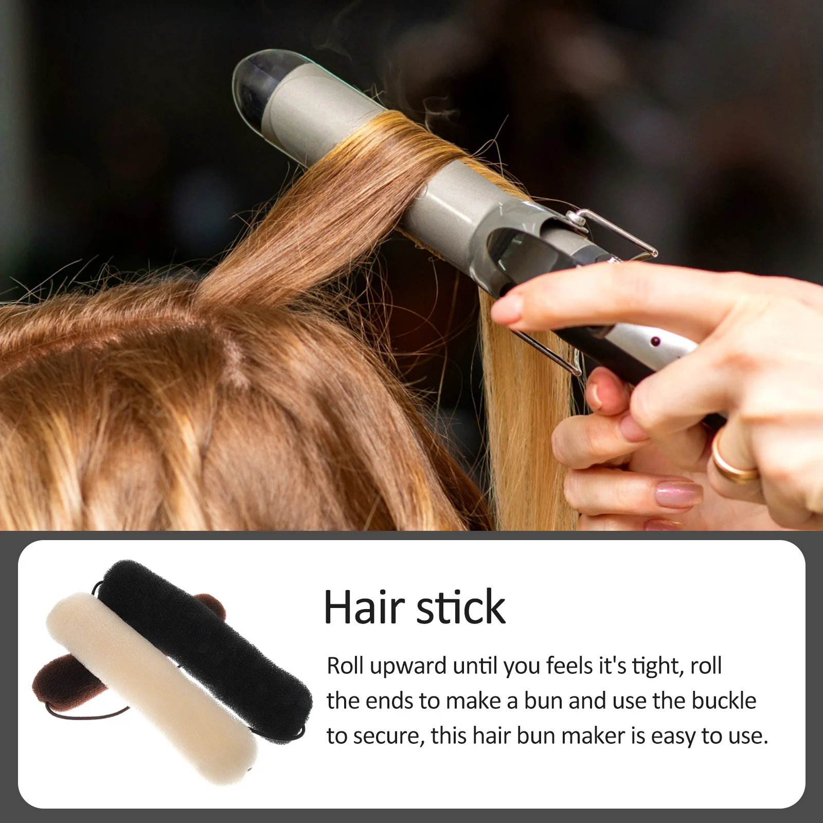 

3Pcs Hair Bun Makers Donut Hairstyle Curlers Lightweight Durable Bun Shapers Hair Accessories for Women Girls Sports Travel