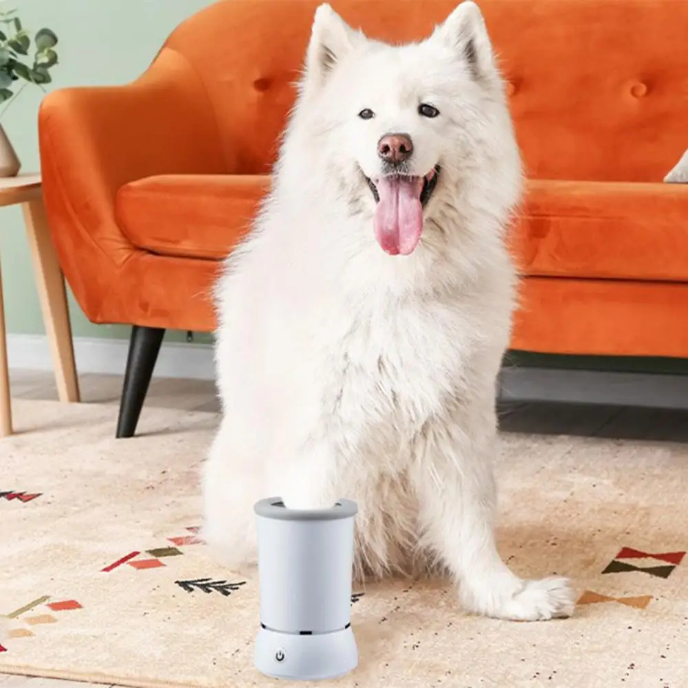 Paw Brush Automatic Dog Paw Cleaner Easy One-touch Operation for Small Medium Large Breed Dogs Rechargeable Pet Foot Washer Cup