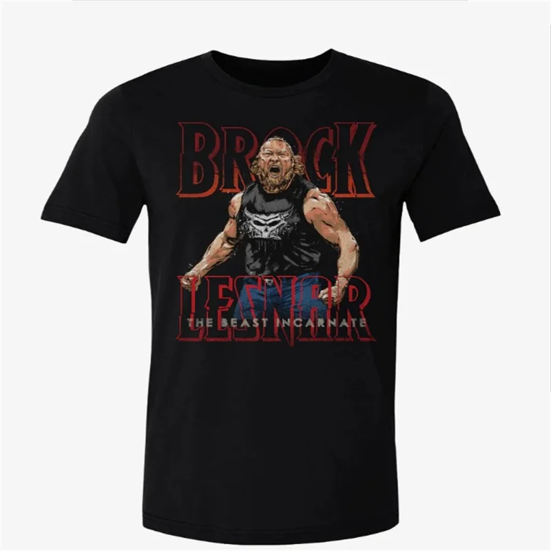 Brock Lesnar Merch Tee Unisex T-shirt Men Short Sleeve Tee Causal Tops Clothes Female Y2K Tops
