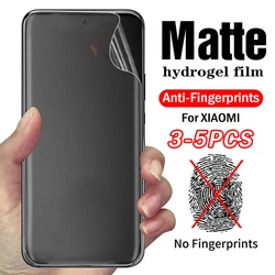 3/4/5pcs Anti-Glare Matte Silicone Hydrogel Soft Film for Xiaomi Poco X7 Pro X6 X5 X4 X3 NFC F6 F5 F4 F3 GT Screen Protector