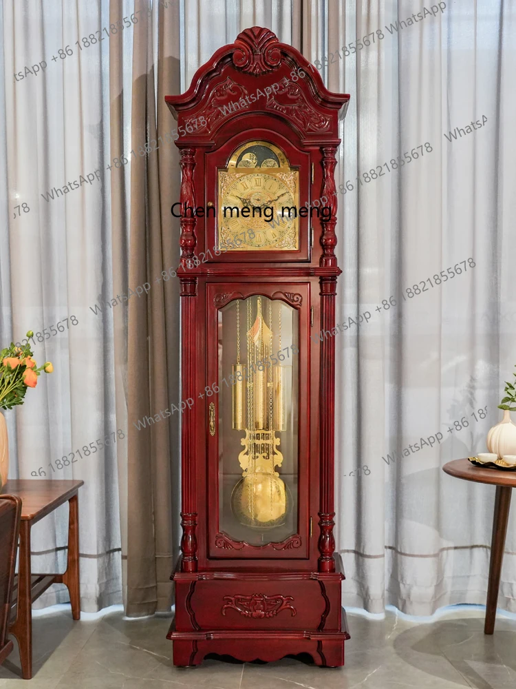 

Vertical Mechanical desk clock European floor clock North Star living room Chinese retro pendulum clock