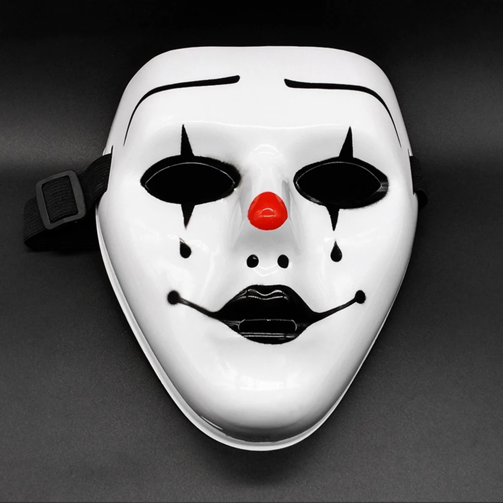 Men Women Hip Hop Adult Mask Ghost Adult Horror Mask Halloween Props Costumes Accessories Full Face Mask