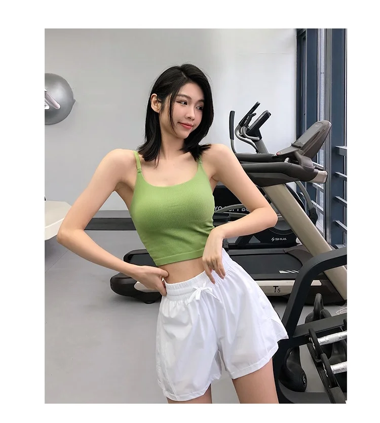 Hochgeschnittene, schnelltrocknende Sportshorts für den Sommer, Sportbekleidung, Fitness- und Yoga-Kleidung, Damen-Lauf- und Radfahrshorts, Workout-Kleidung – Detail 12