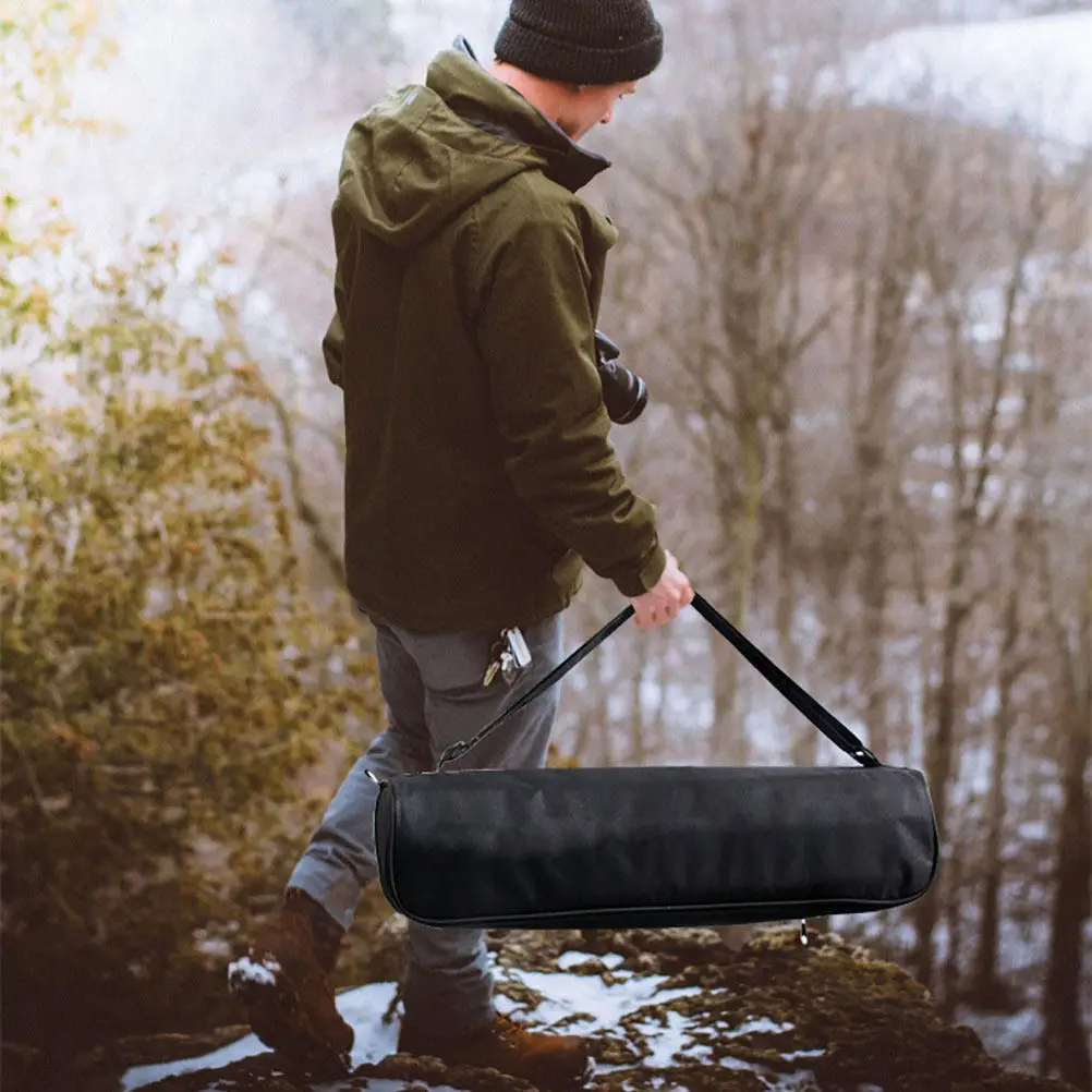 Tripod Bag Nylon Material Easy Open Close Drawstring Design Comfortable Shoulder Strap for Camera Tripod Light Stand Outdoor