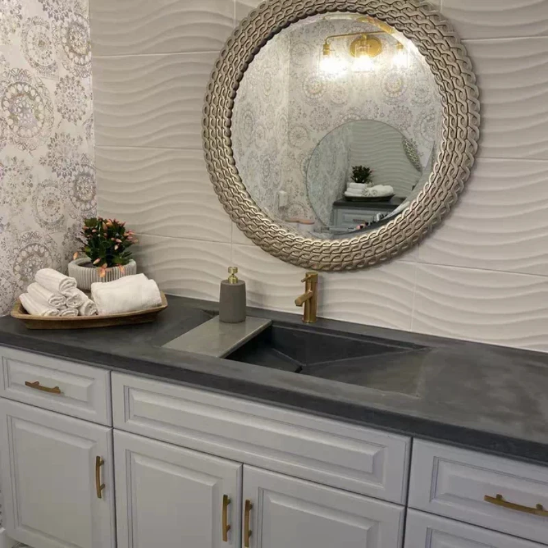 Luxury Modern Mirror Aesthetic Dressing Table Girls Vanity Bathroom Mirror Decoration Living Room Spiegel Wand Home Decorations