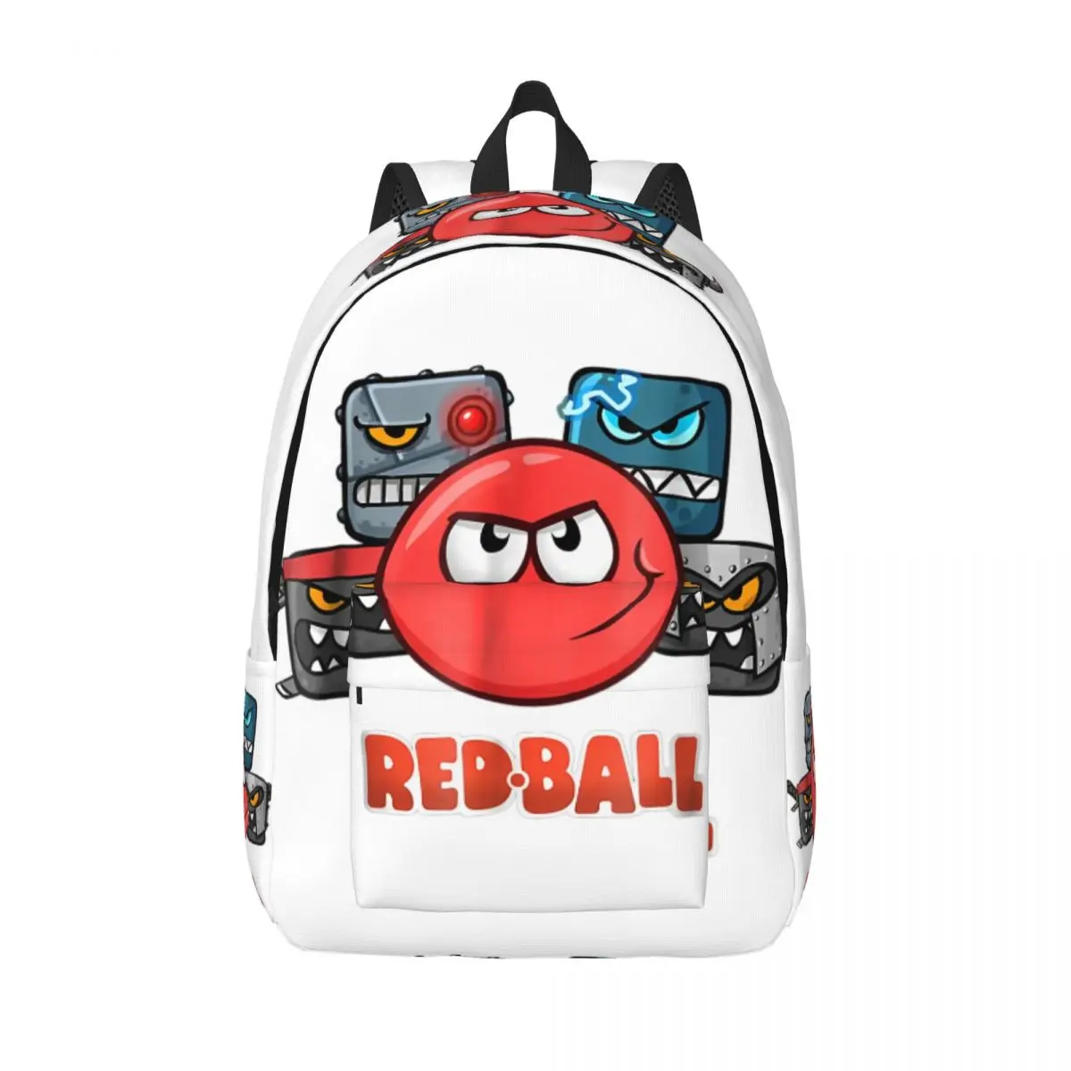 

Red Ball 4 The Crew Backpack for Men Women Cool High School Work Daypack Level Clearing Game College Shoulder Bag Sports