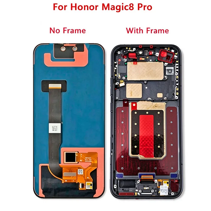 Orig LTPO OLED For Honor Magic8 8Pro Air LCD Display Touch Screen Digitizer For Magic8 Pro BKQ-N49, AN90,AN10 LCD Assembly Parts