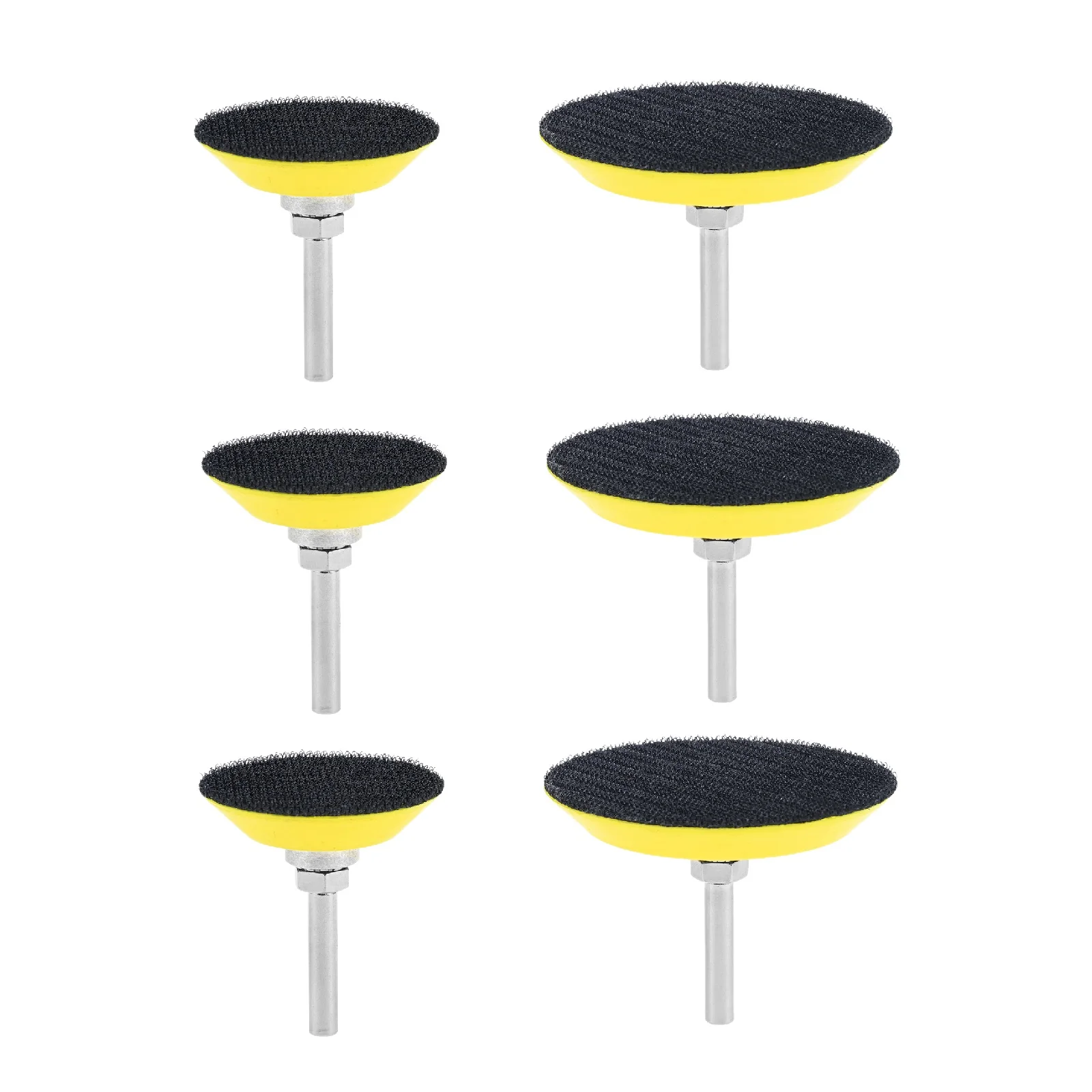 

5pcs 2"/3" Hook and Loop Sanding Pad Diameter 50mm/74mm with 1/4" Shank 6.35mm Polishing Disc Electric Drill Grinder Accessories