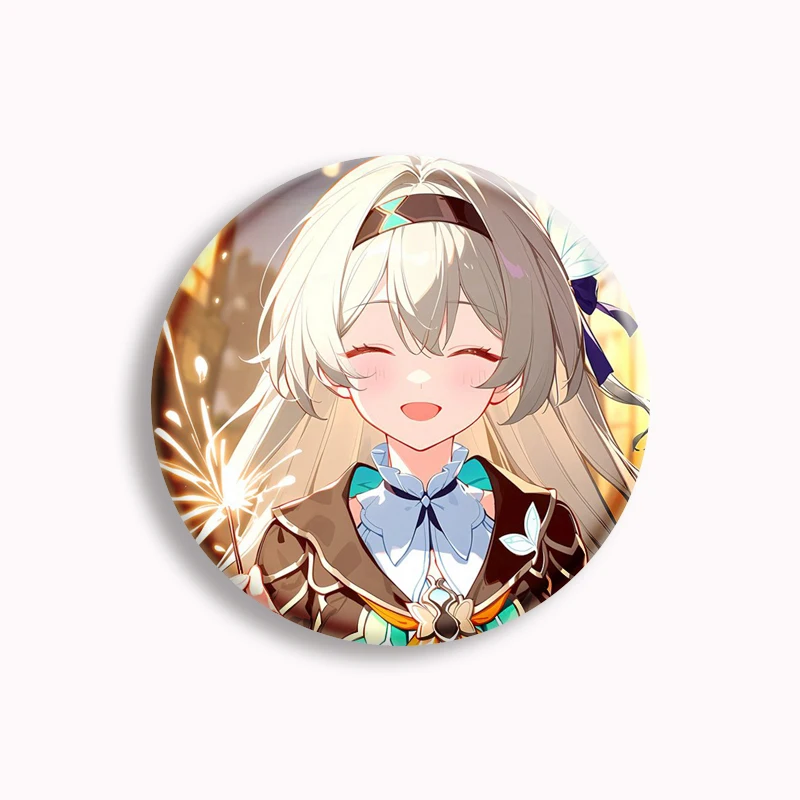 Honkai Star Rail Firefly Anime Button Pin Creative Brooch Badge Fans Collect Cosplay Prop Gift Bag Accessories Jewelry 44mm/58mm