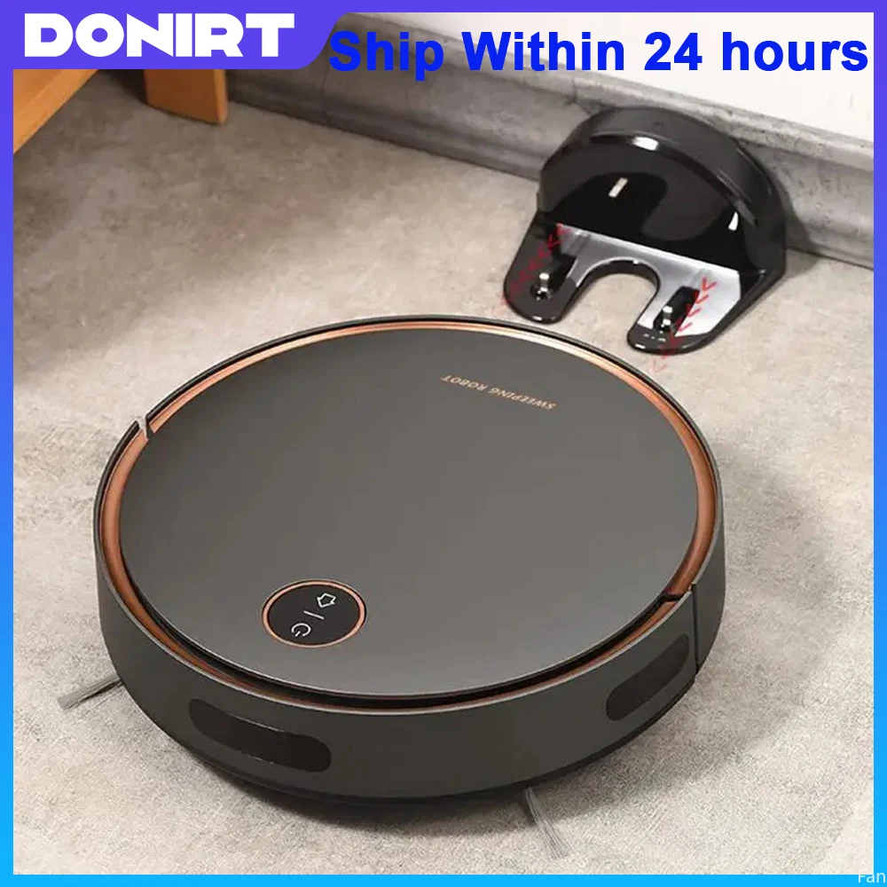 

Donirt 2024 New Sweeper Sweeping 3 in 1 Smart Sweeping Robot and Vacuuming Wireless Vacuum Cleaner Sweeping Robots for Home Use