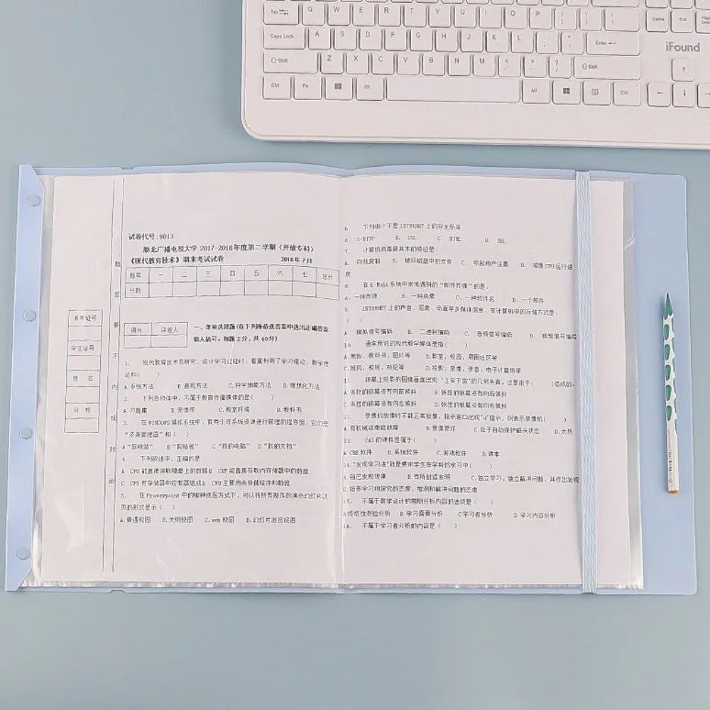 

Transparent Insert A3 Brochure Folder Clip Design Book Bag Style Organizing Archive Clip Large Capacity Organizing Tool
