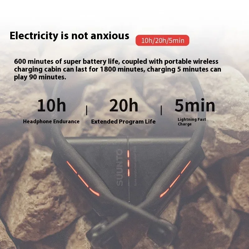 SUUNTO الجناح العظام التوصيل سماعة التحكم في الجسم 10 + 20 ساعة عمر البطارية الرياضة تشغيل بلوتوث IP67 تصنيف مقاوم للماء مخصص #3