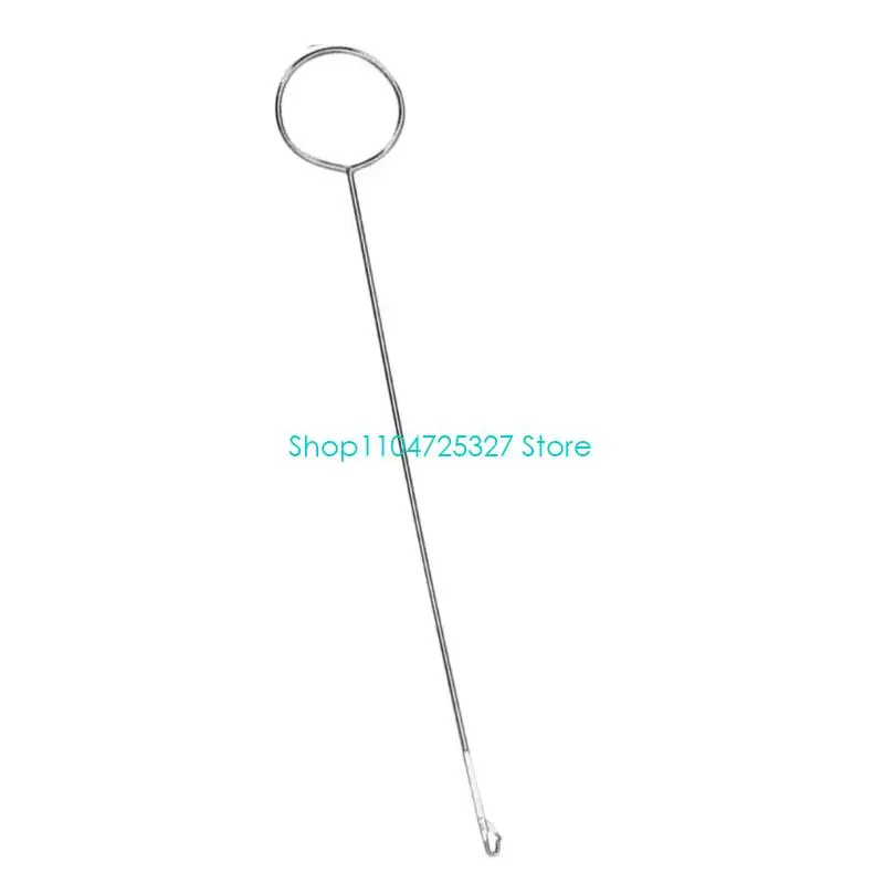 D8KF Long Elastic String Threader Easy Quick Insert Metal Drawstring Threader Sewing Threading Aid For Tailoring Accessories