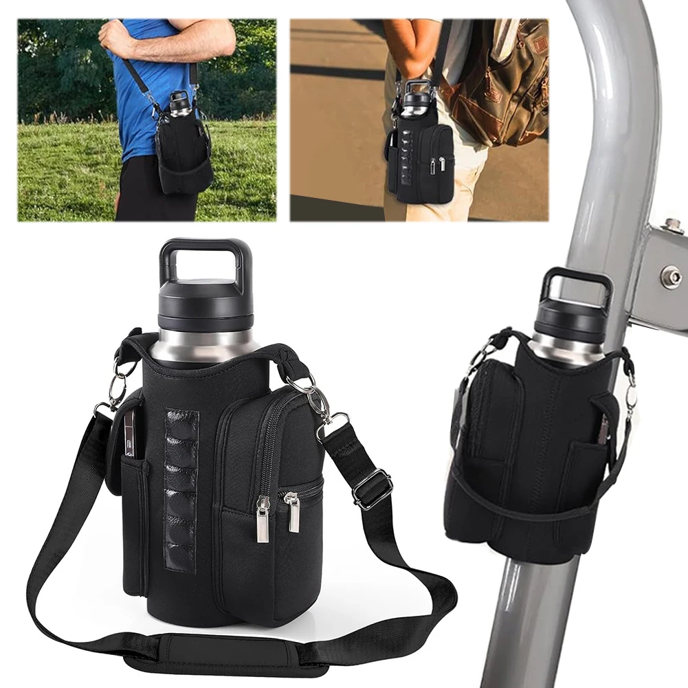 

Magnetic Gym Bag Water Bottle Bag Crossbody Water Bottle Pouch Phone Holder Water Bottle Carrier Bag for Men and Women