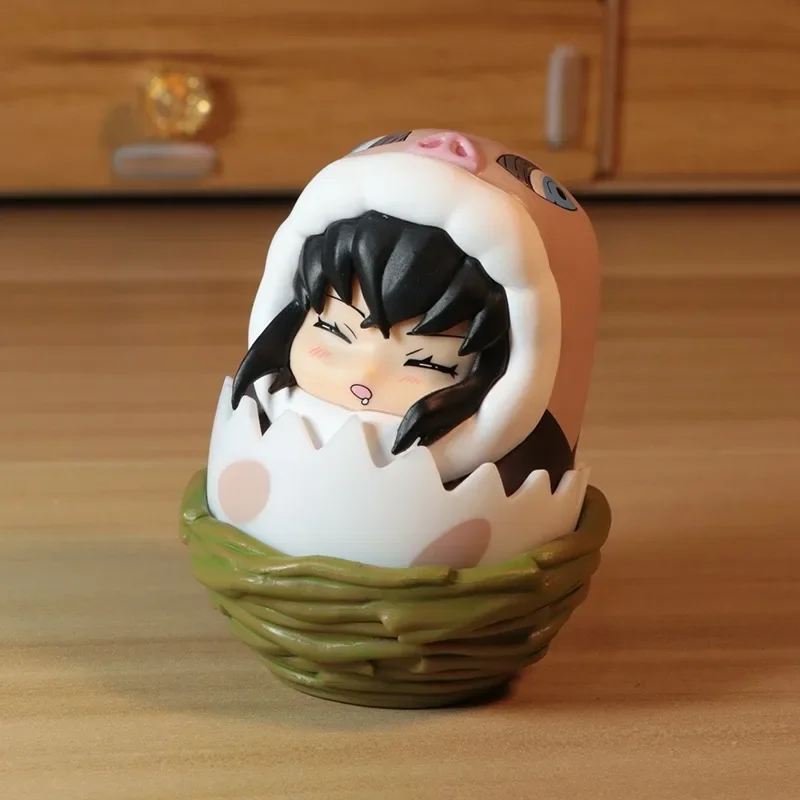 Dämonentöter: Dämonentöter: Kimetsu no Yaiba Acchion Figur Azuma Zenitsu Hashibira Inosuke Kreativität Schlaf Roly-Poly Spielzeugmodell Ornament