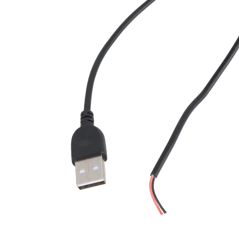 USB Male 2Pin Pigtail Cable Dây nguồn USB Dây trần 2Pin cho thiết bị 5V