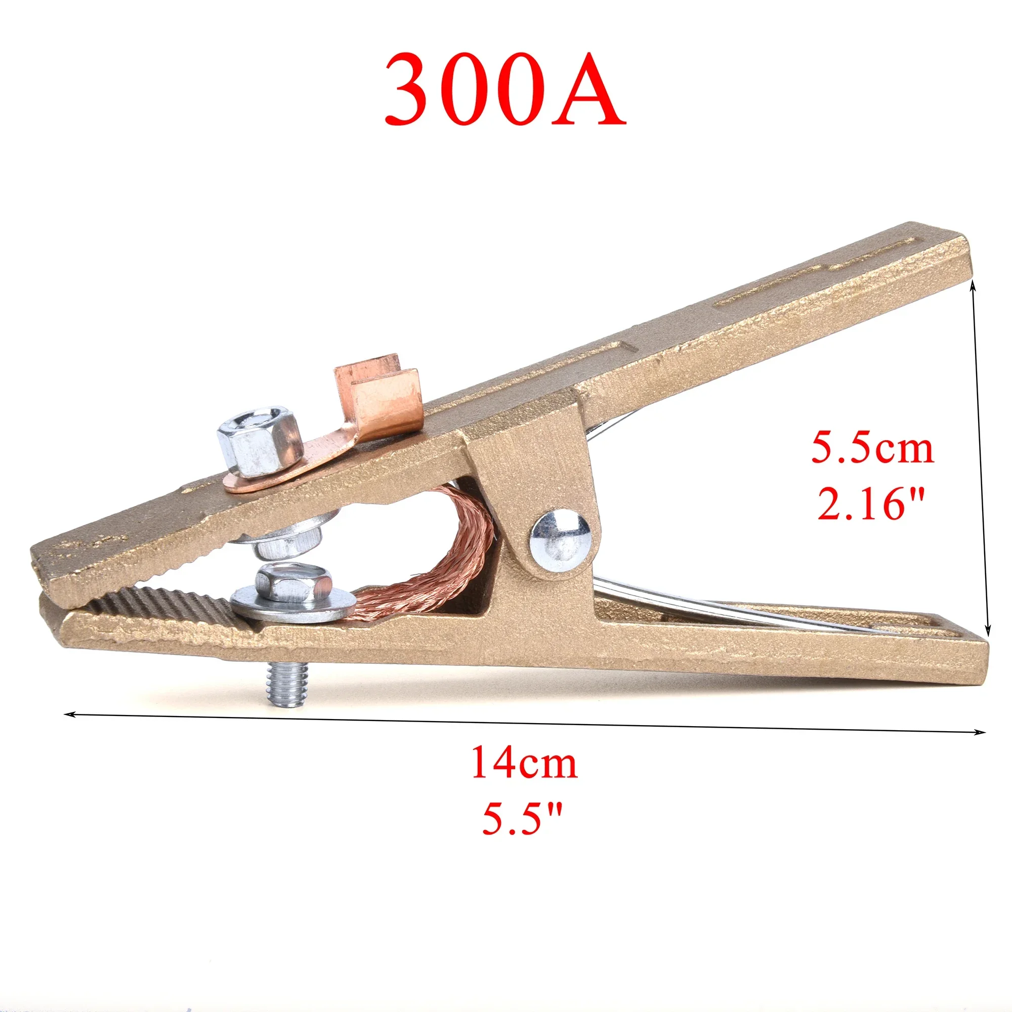 Imagem -03 - Braçadeira de Terra de Solda de Latão Resistente um tipo Parafuso Earth Clip Ajustar a Máquina de Plasma de Solda Tig Mig Mma 260 300 500 600 800