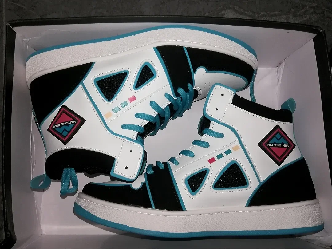 靴 miku0805 Quente hatsune miku sapatos para homens vocaloid cosplay tênis