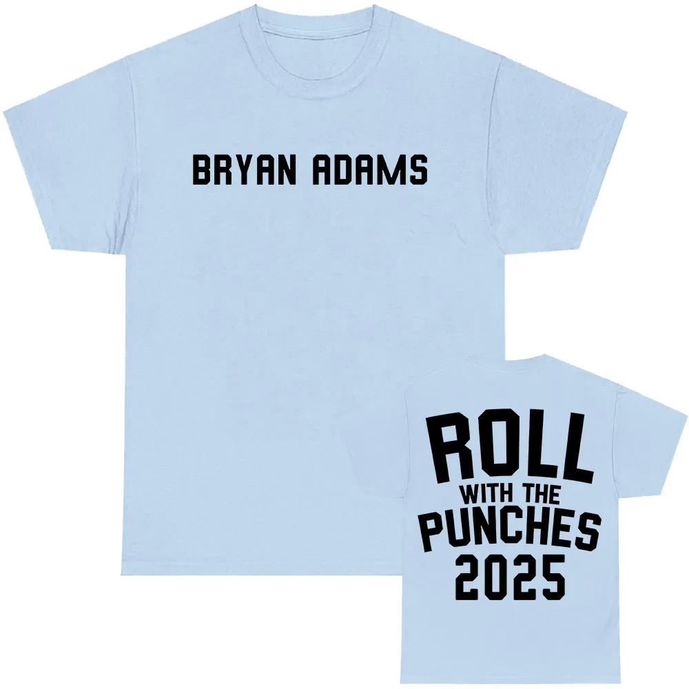 

Футболка с принтом BRYAN ADAMS Singer и футболка PUNCHES TOUR 2025 с короткими рукавами унисекс, уличная мужская футболка, топ