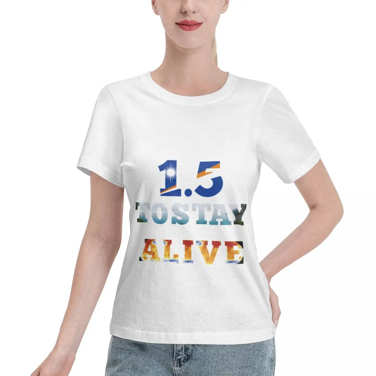 Ootd Favorite Climate Change Graphic Women's T-shirt Travel Loungewear Top