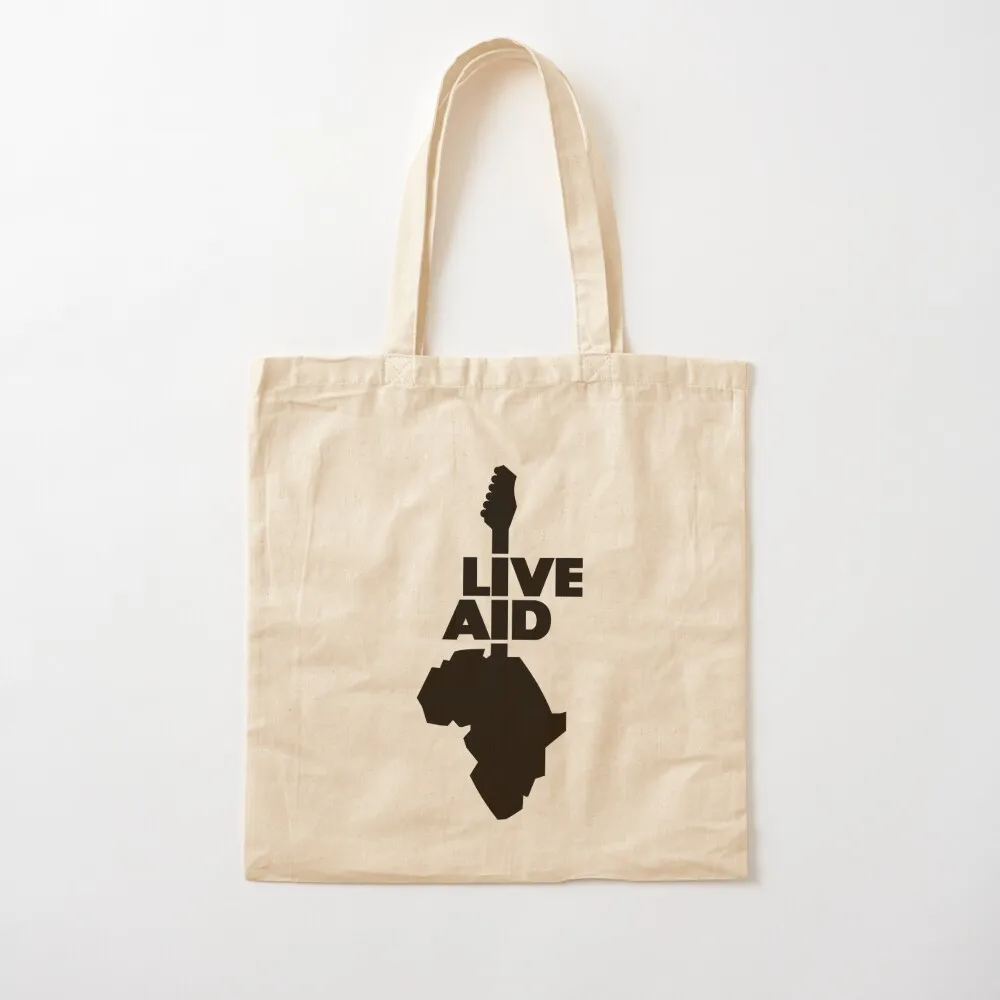 

Live Aid Tote Bag Handbags women Shopper handbag tote bag Canvas Tote Bag
