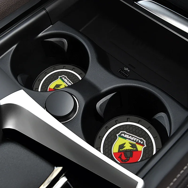 سيارة المضادة للانزلاق بطانة حماية من السيليكون حامل أكواب الماء شرب كوستر لشركة فيات أبارث 500 595 غراندي بونتو دوكاتو تيبو ستيلو UNO أسترا برافو