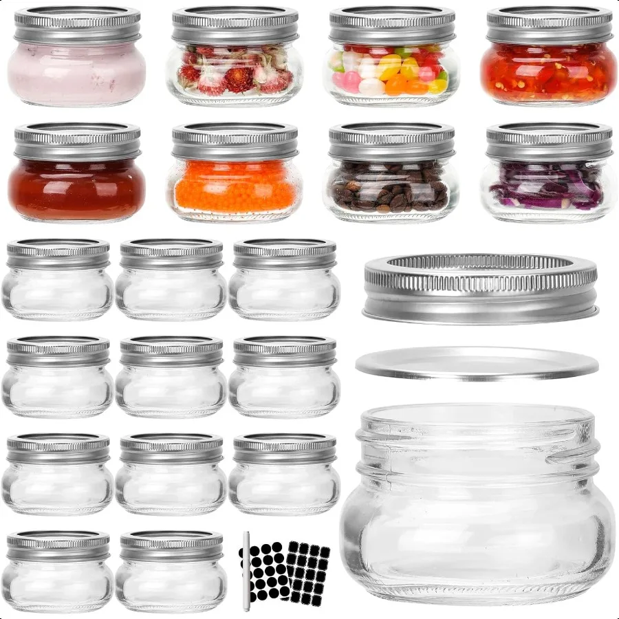 

Keketin 4 oz Mason Jars with Airtight Lids and Bands24 Pack Small Glass Storage Jars for Jams 120ml Glass Canning Jar for Fruit