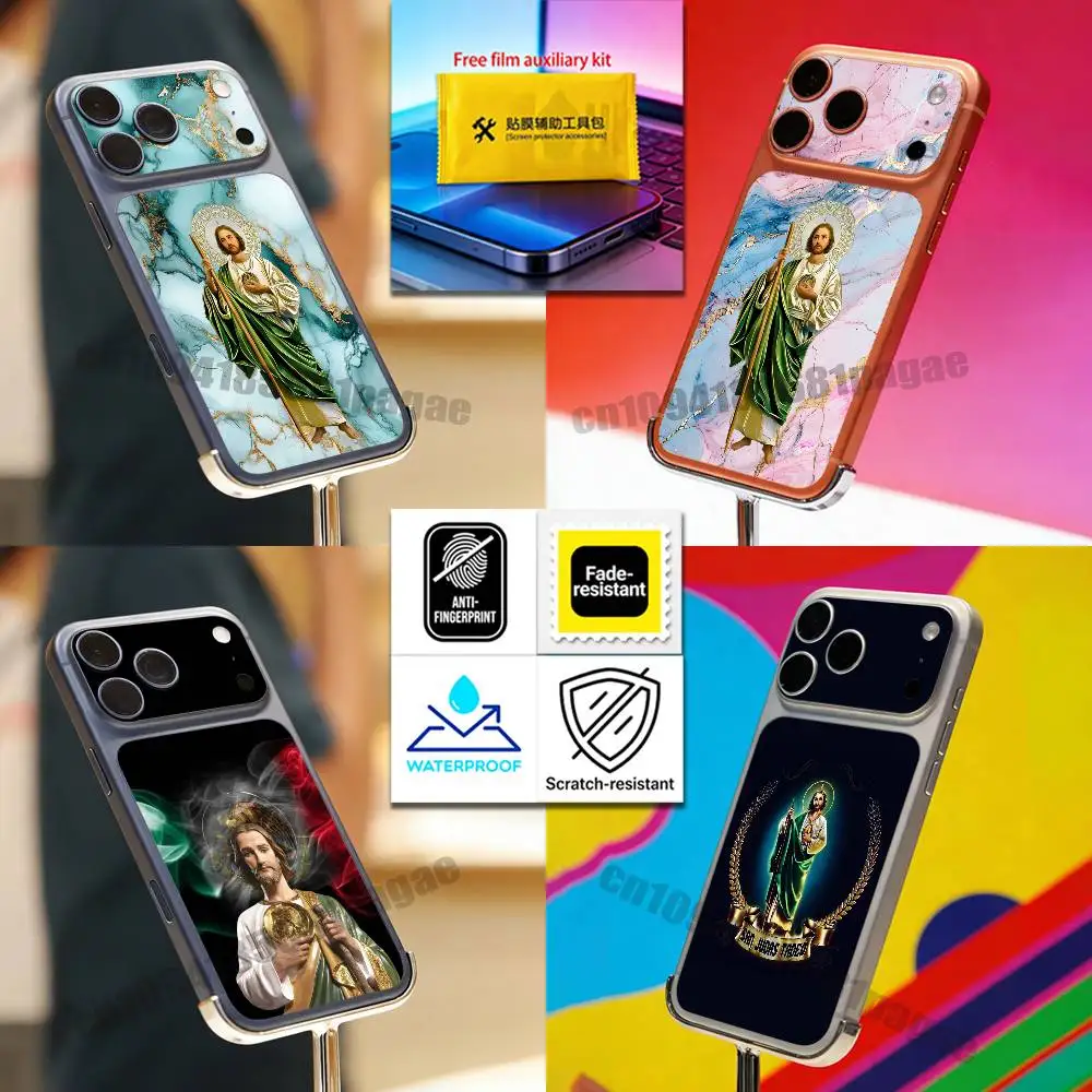 

For Marble San Judas Tadeo iPhone 17 Pro Max Phone Back Film Decal Skin Wrap Protective Sticker Full Cover