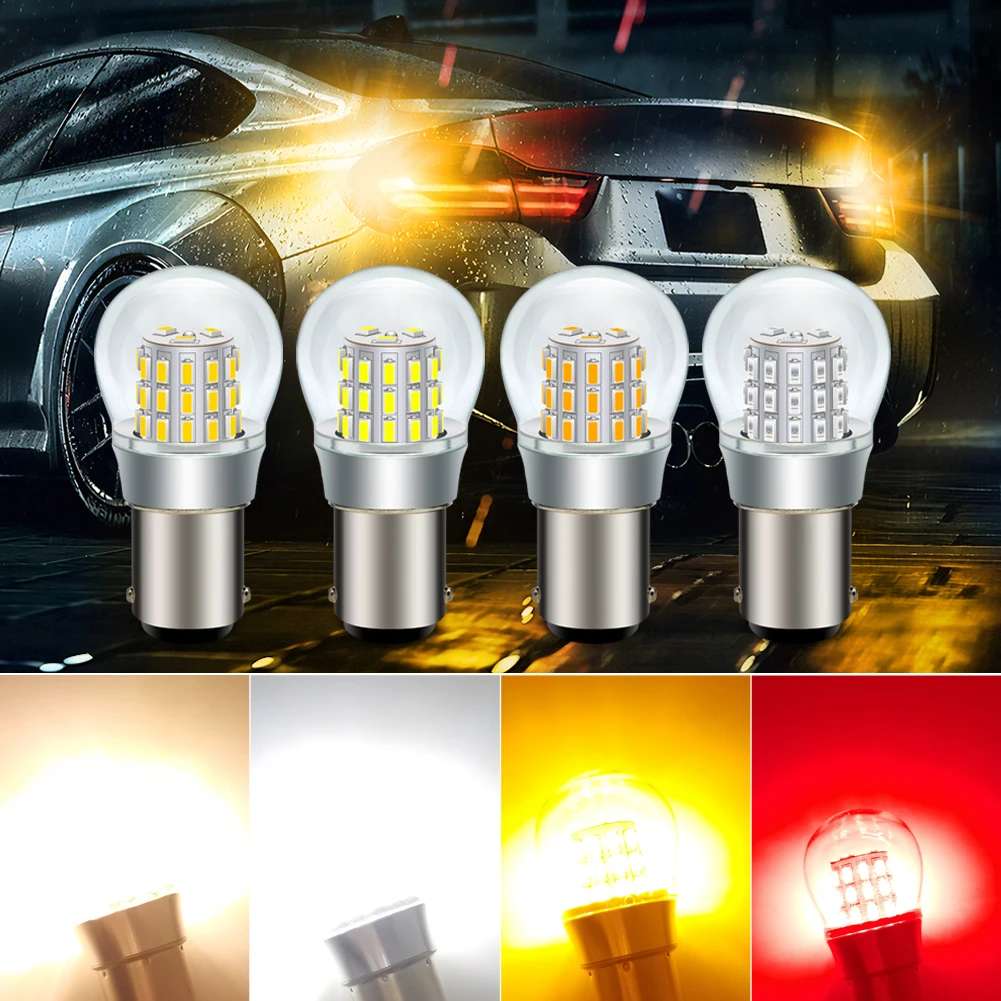 

2pcs BA15D 1142 Marine Led Bulb for Boat Navigation Interior Dome Lights 12V 24V White Red Yellow