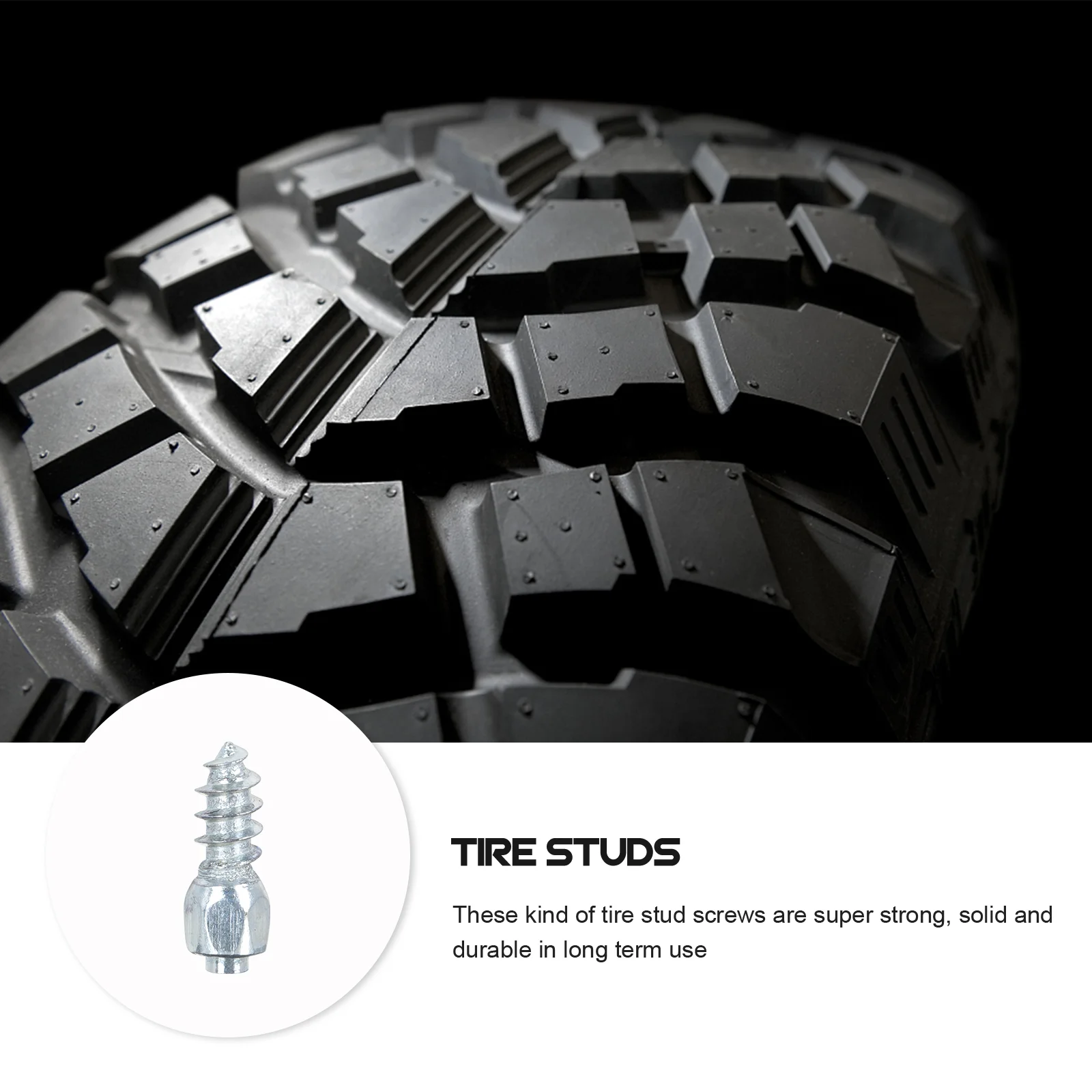 100 Pcs Tire Studs Tires Wheel Accessory Anti-Slip Bike Screw for Car Screws Snow Spikes Non-slip Winter