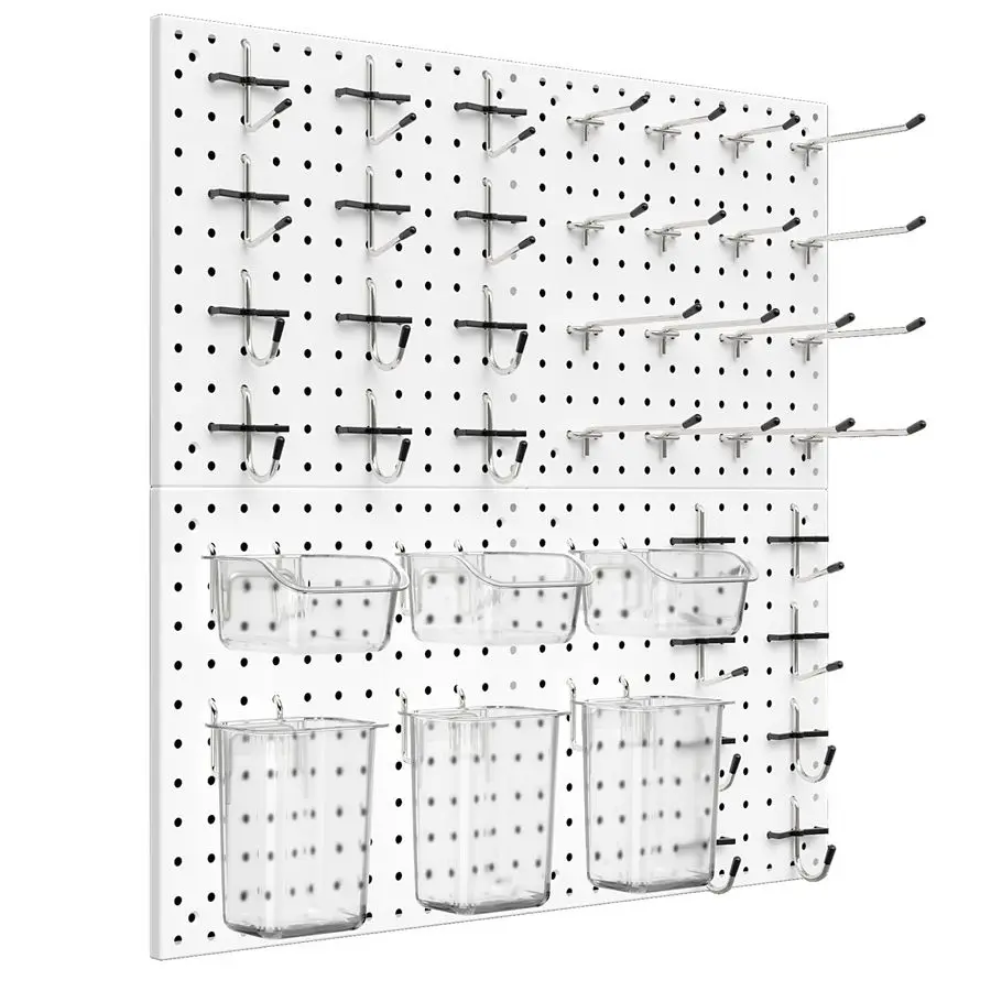 

Peg Board Kit, Includes Pegboard and Accessories,with Hooks and Bins,Peg Board Wall Organizer for Office,Ornaments Display,Craft