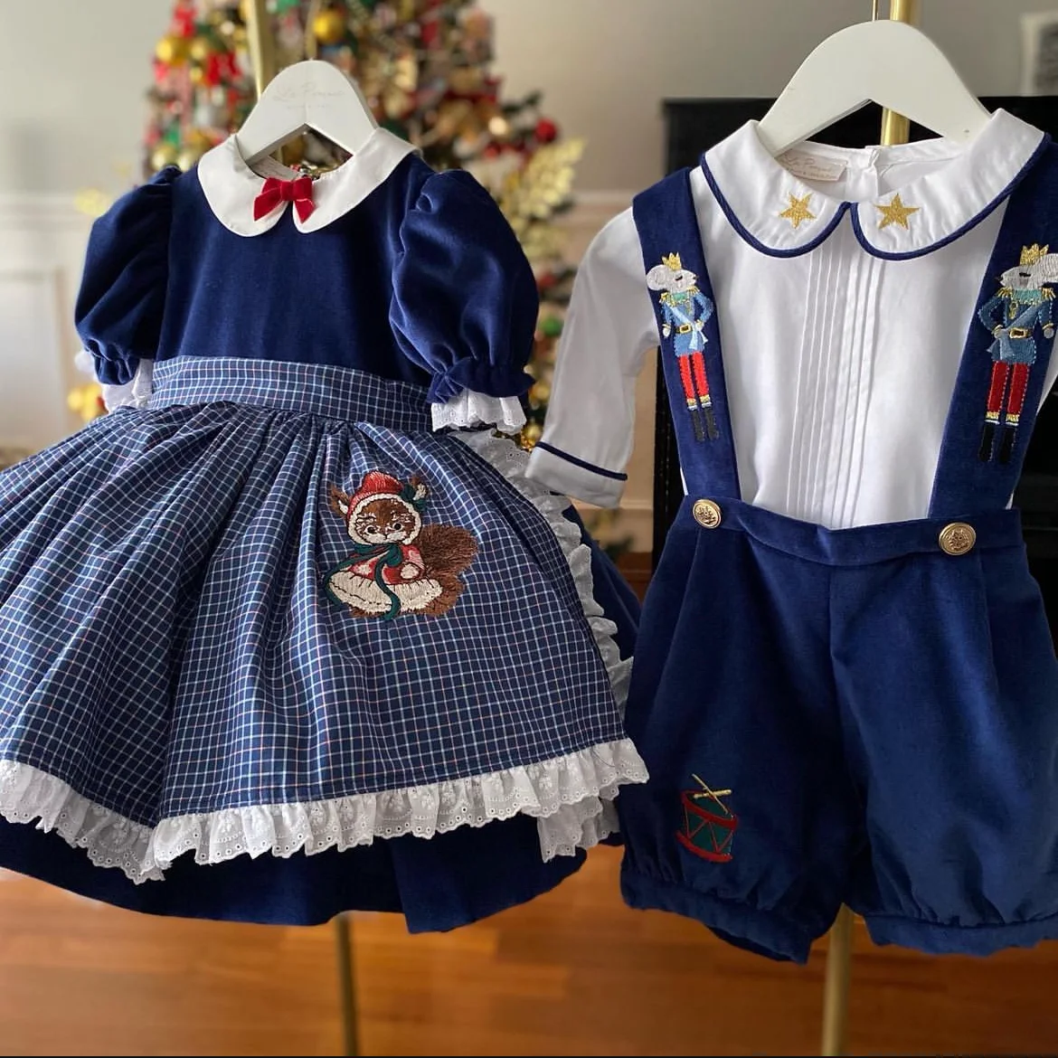 Gaun putri Spanyol bayi perempuan, Dress Kasual tupai beludru biru bordir Turki Vintage untuk pesta Lebaran 0-12 tahun