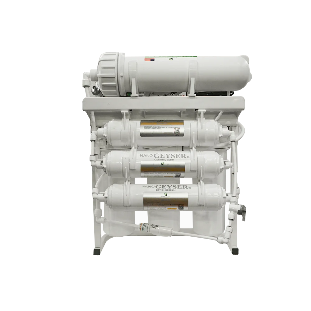 

Nano Geyser Water Purifier RO Mix Nano 8-Has eternal durability, purifies all polluted water sources