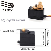 YSIDO 17g Digital Metal Gear Servos for 1/14 MJX Hyper Go 14301 14302 14303 16207 16208 16209 16210 H16H H16E H16P RC Cars Parts