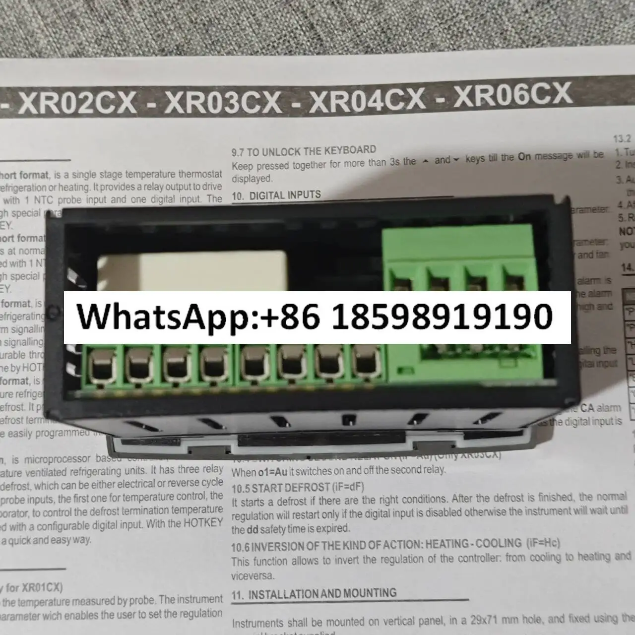 XR06CX Nuevo controlador de temperatura eletrônico Elf Controlador de temperatura de almacenamiento en frío Edición padrão