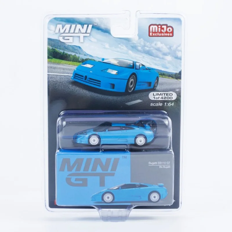 

Литая под давлением модель автомобиля MINI GT 1:64 EB110 GT Blue 644 Blister Packcage