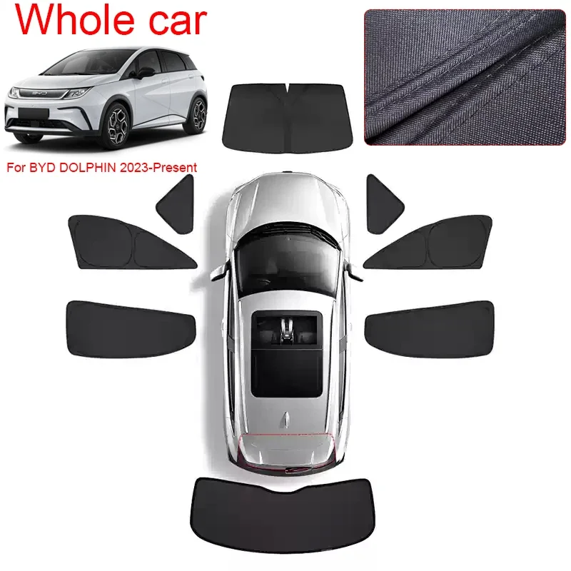 Car Dedicated Privacy Curtain Window Sunshade For BYD Dolphin 2023-2026 Auto Anti-UV Heat Insulation Protect Cover Accessory