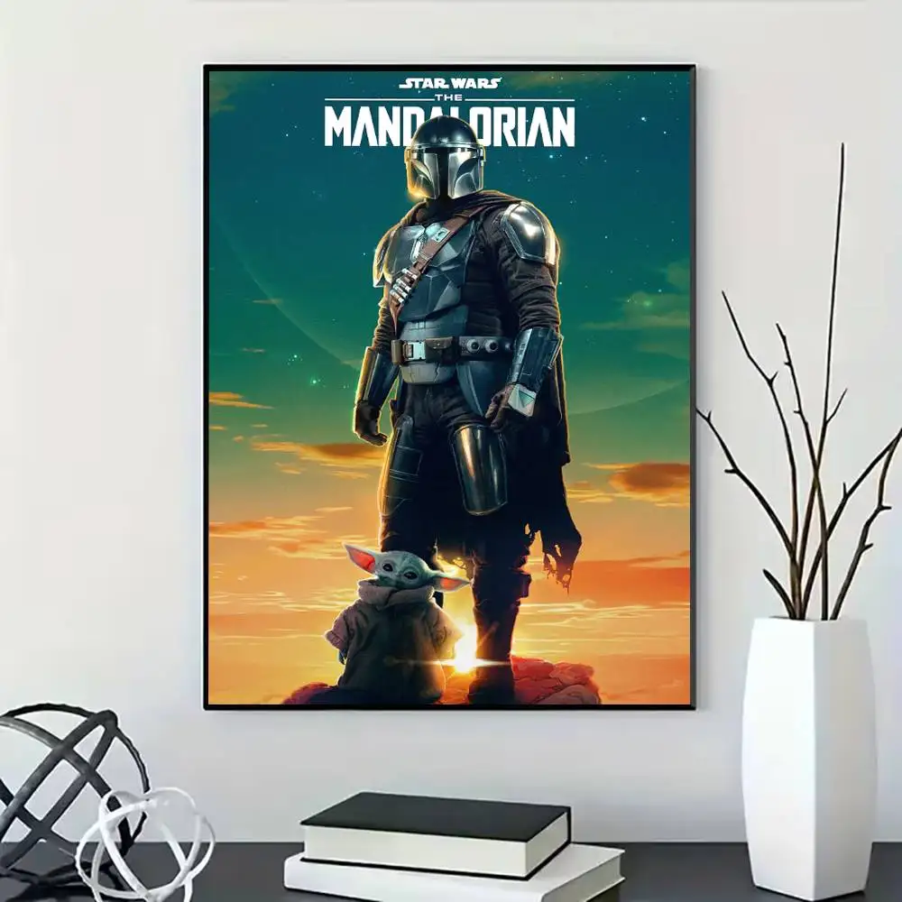 The M-Mandalorian Poster for Living Room, Bedroom, Office, or Bar, Frameless, Indoor Use, Bedroom Wall Art.